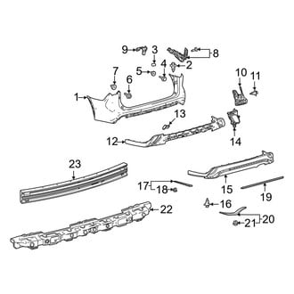 Toyota OE - Rear Bumper - Bumper & Components (XSE)