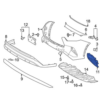 Toyota OE - Front Left Fog Light Trim