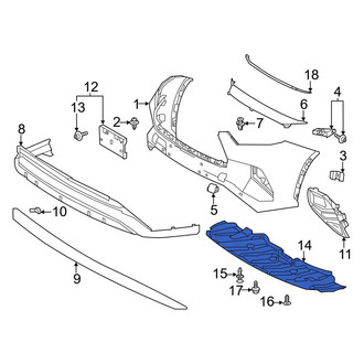 Toyota OE - Front Radiator Support Splash Shield