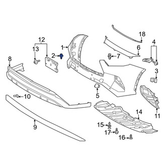 Toyota OE - Bumper Cover Retainer
