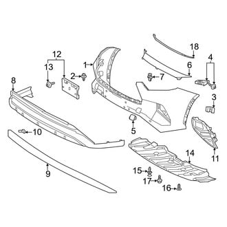 Toyota OE - Front Bumper & Grille - Bumper & Components (Bumper Cover & Trim)