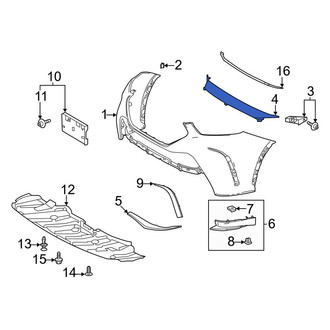 Toyota OE - Front Center Bumper Trim