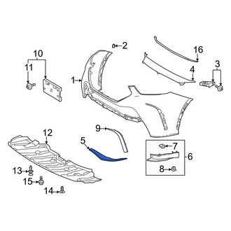 Toyota OE - Front Left Lower Bumper Trim