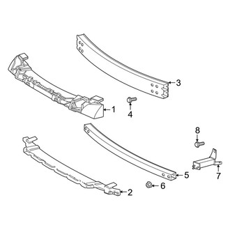 Toyota OE - Front Bumper & Grille - Bumper & Components (Bumper Support), (XSE)