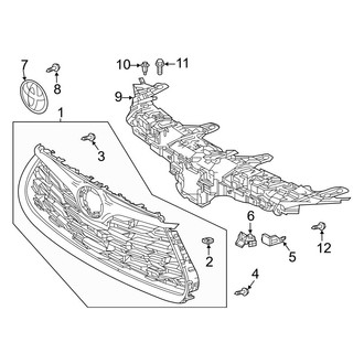 Toyota OE - Front Bumper & Grille - Grille & Components