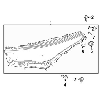 Toyota OE - Front Lamps - Headlamp Components (W/O Adaptive Lighting)