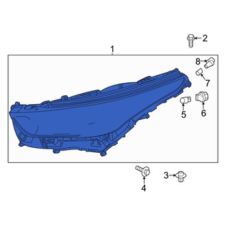 Toyota OE - Front Right Headlight Assembly
