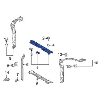 Toyota OE - Front Upper Radiator Support Tie Bar