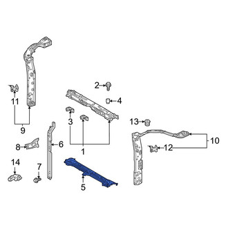 Toyota OE - Front Lower Radiator Support Tie Bar