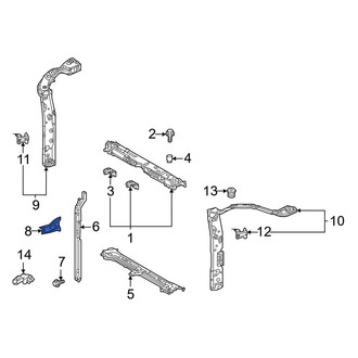 Toyota OE - Hood Latch Support Bracket