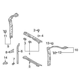 Toyota OE - Radiator Support