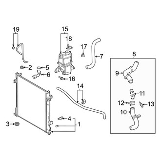 Toyota OE - Cooling - Radiator & Components (2.5L)