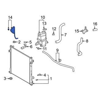 Toyota OE - Engine Coolant Reservoir Hose