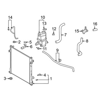 Toyota OE - Cooling - Radiator & Components (3.5L)