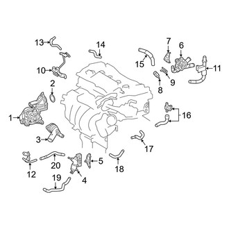 Toyota OE - Cooling - Hoses & Pipes (2.5L)