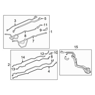Toyota OE - Air Conditioner & Heater - Rear A/C Lines (3.5L)