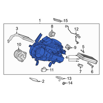 Toyota OE - Rear HVAC Unit Case Assembly