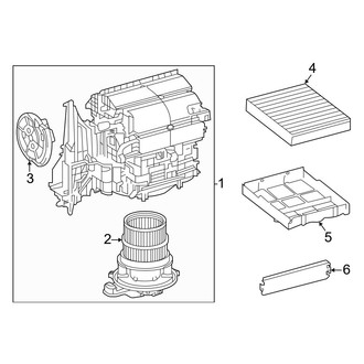 Toyota OE - Air Conditioner & Heater - Blower Motor & Fan
