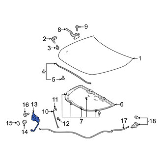 Toyota OE - Front Hood Latch