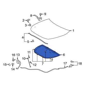 Toyota OE - Front Hood Insulation Pad