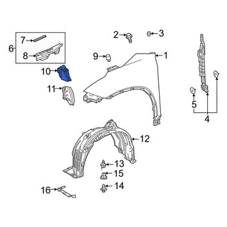 Toyota OE - Left Fender Seal