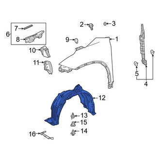 Toyota OE - Front Right Fender Splash Shield