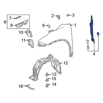 Toyota OE - Front Left Fender Insulator