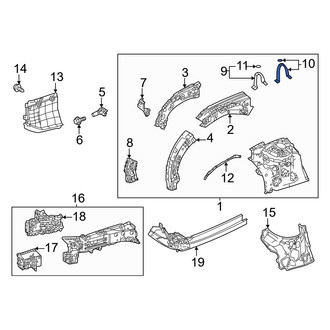 Toyota OE - Rear Right Fender Bracket