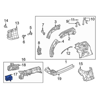 Toyota OE - Front Left Frame Rail End