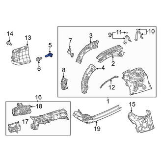 Toyota OE - Left Fender Apron Brace