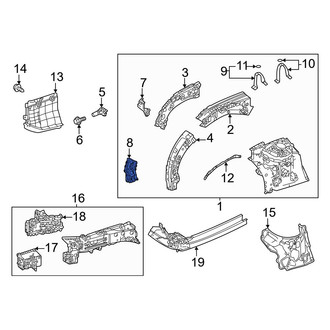 Toyota OE - Front Right Lower Fender Gusset