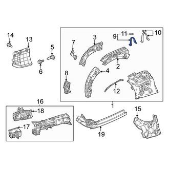Toyota OE - Front Right Fender Bracket