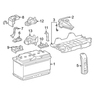 Toyota OE - Electrical - Battery (Conventional), (L / LE / Limited / Platinum / XLE / XSE)