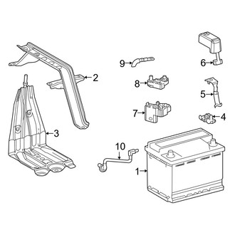Toyota OE - Electrical - Battery (Conventional), (Hybrid Bronze Edition / Hybrid LE / Hybrid Limited / Hybrid Platinum / Hybrid XLE)