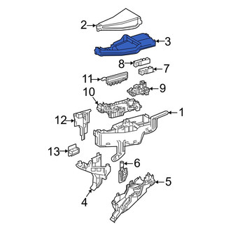 Toyota OE - Upper Fuse and Relay Center Cover