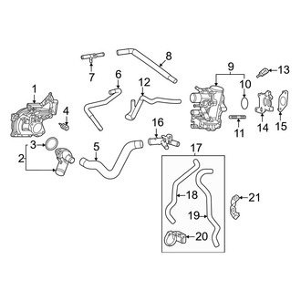 Toyota OE - Cooling - Hoses & Pipes (2.4L)