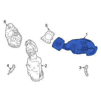 Toyota OE - Right Catalytic Converter with Integrated Exhaust Manifold