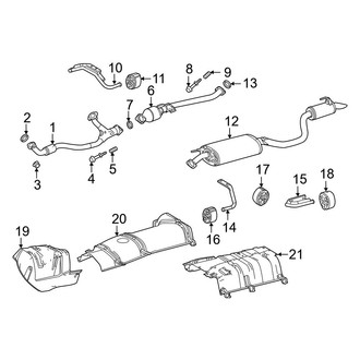 Toyota OE - Exhaust System - Exhaust Components (3.5L)