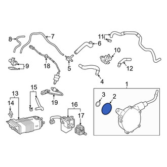 Toyota OE - Power Brake Booster Vacuum Pump Gasket