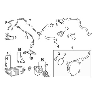 Toyota OE - Emission System - Emission Components (L / LE / Limited / Platinum / XLE)