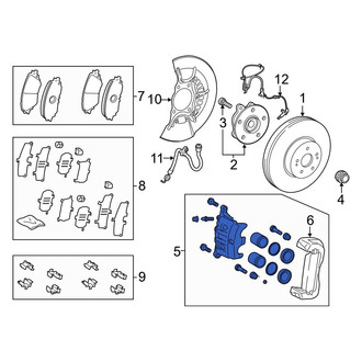 Toyota OE - Front Right Disc Brake Caliper