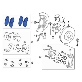 Toyota OE - Front Disc Brake Pad Set