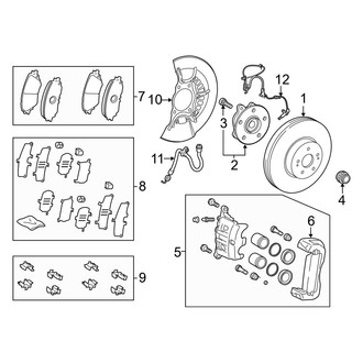 Toyota OE - Front Suspension - Brake Components