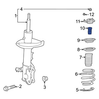 Toyota OE - Front Suspension Strut Bumper
