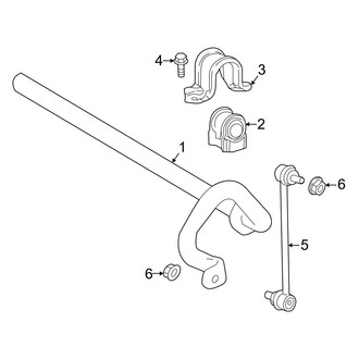 Toyota OE - Front Suspension - Stabilizer Bar & Components