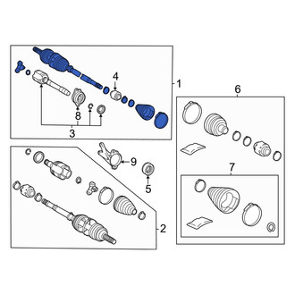 Toyota OE - Front Right CV Axle Assembly
