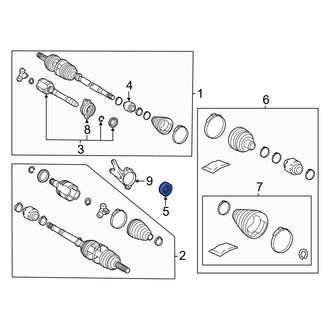 Toyota OE - Front Left CV Axle Shaft Seal