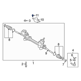 Toyota OE - Rack and Pinion Heat Shield Bolt