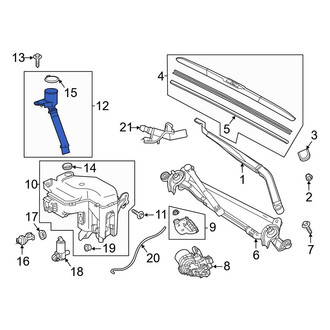 Toyota OE - Front Washer Fluid Reservoir Filler Pipe