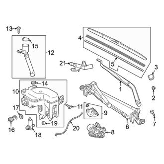 Toyota OE - Windshield - Wiper & Washer Components